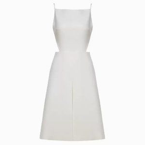 White Backless Dress